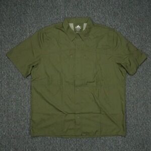 Pnuma Shirt Mens‎ Extra Large Savage Green Shooter Hunting Short Sleeve XL